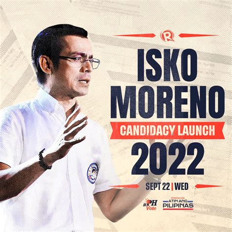 LIVE UPDATES: Isko Moreno launches 2022 .